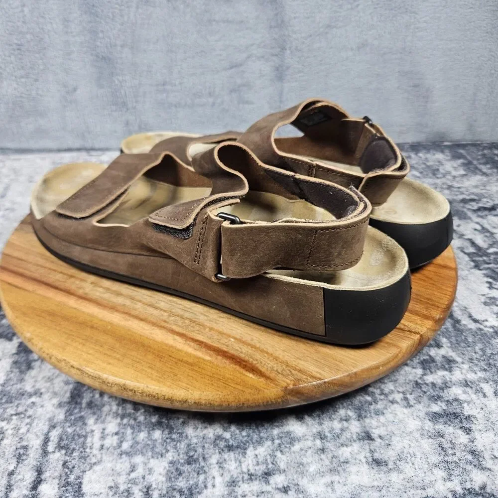ECCO Cozmo Nubuck Two Strap Sandal Mens 45 US 11 Adjustable Comfort Outdoors